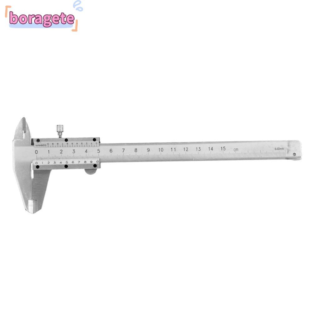 Thước kẹp Vernier BORAGETE, Thước kẹp kỹ thuật số không phải bằng thép Carbon chính xác 0,02mm, Độ chính xác cao Phạm vi 0-150mm bền bỉ Đồng hồ đo micromet bên trong Đo bước sâu bên trong