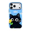 ốp lưng iphone Ốp điện thoại kiểu phim châu Âu và Mỹ bán chạy nhất. Mẫu bề mặt bóng hai trong một 16 giờ chiều. Thích hợp cho vỏ bảo vệ điện thoại chống rơi Apple 17 mèo đen.