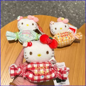 Sanrio Hello Kitty Plushie Kẹo Dễ Thương Sang Trọng Túi Búp Bê Cotton Charm