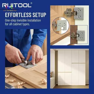HL Bản Lề Định Vị Mảnh Qui Tủ Công Cụ Lắp Đặt Cửa Có Thể Điều Chỉnh Hướng Dẫn Cho DIY Woodworker Nhà Bếp Tủ Sửa Chữa LMWU
