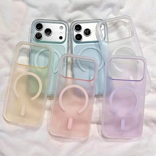Ốp điện thoại Acrylic sương mù băng từ tính cho iPhone 17 Pro Max 16 15 Pro Max Vỏ bảo vệ chống sốc