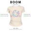 BOOM Áo Baby Tee Nữ Cotton Ôm Body-Áo Thun Ngắn Tay Y2K In Hình PhongCách Mùa Hè, Cổ Tròn Hàng Đầucách hàn quốc phong216