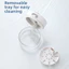 {WELV}Retainer Mouth Guard Soak Container Box, Denture Bath Case with Strainer Basket