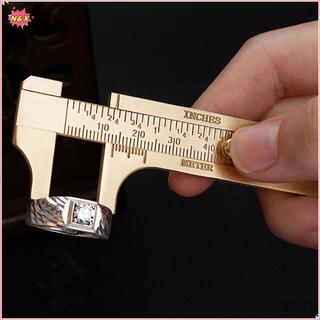 Cân đồng thau Mini N & X 80 / 100mm Đồng hồ đo trượt Vernier Caliper Thước đo nhà thơ.