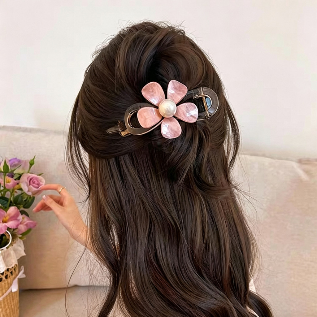 Kẹp tóc hoa hồng ngọt ngào Kẹp tóc nữ