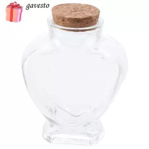 Bình thủy tinh rỗng cầm tay GAVESTO, Bình thủy tinh rỗng cầm tay nhỏ, Trọng lượng nhẹ có nút chai Chai trôi cho hoặc Đồ thủ công nghệ thuật DIY Dự án trang trí Đồ dùng dự tiệc cưới