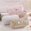 Bút chì BEABOUT, Túi đựng bút dung tích lớn cầm tay, Túi đựng bút chì lưới kim cương lấp lánh thẩm mỹ Đồ dùng học tập