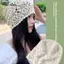 AqToCna Thoáng Khí Rỗng Mũ Dệt Kim Hoa Mũ Nồi Thông Thường Thời Trang Mùa Hè Hoa Cotton Thoáng Khí Skullies Tấm Che Nắng Nữ AqToCna