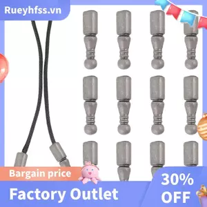 12 Chiếc Bolo Tie Đầu Thay Thế Đầu Mũ Hợp Kim Dài Dây Kết Thúc Mịn Màng Cho Quần Áo Trang Trí Dây Xích Vòng Tay Đồ Trang Trí DIY