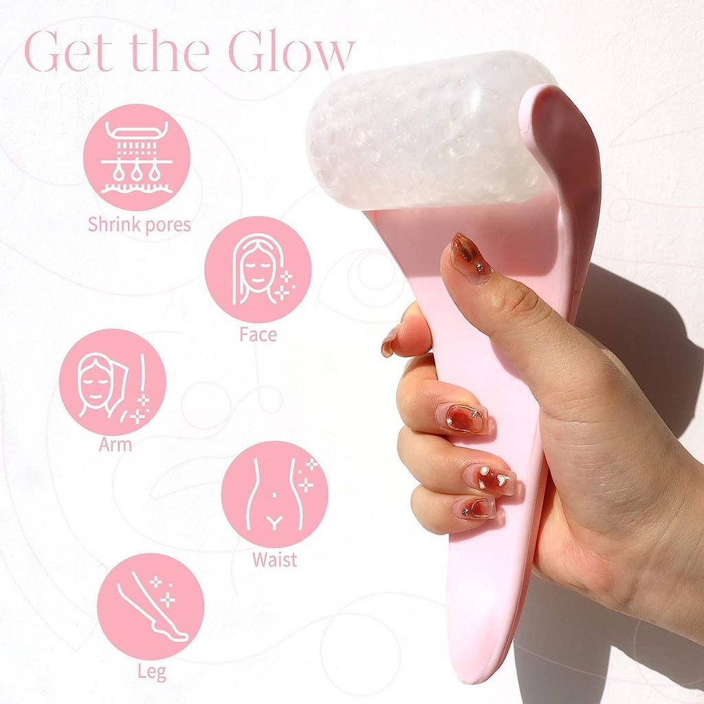 Con lăn đá lạnh Ice Roller - 【Giảm sưng, săn chắc da】, massage mặt, chườm lạnh thư giãn, cho làn da tươi tắn