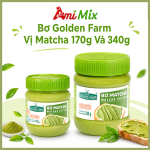 Bơ Golden Farm Vị Matcha Lọ 170g & 340g, Bơ Mịn Kết Hợp Cùng Matcha Thơm
