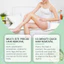 Bộ máy sưởi sáp tẩy lông dạng cuộn di động Xorita - Hộp sáp lô hội + Bộ tẩy lông tại nhà - Sáp cuộn lô hội nhẹ nhàng cho cánh tay chân Bikini Da mịn không có lông