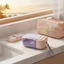 Hộp xà phòng du lịch Thiết kế di động chống rò rỉ hai lớp có lỗ thoát nước để sử dụng ngoài trời