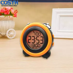 <cosyh>Color Screen Clock Easy Visibility In Low-light Loud Ringtones Luminous Lights