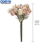 <cosyh>Artificial Camellia Bouquet 30 Centimeters Length with Foliage for Wedding Decor