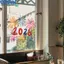 <cosyh>Vibrant Double Sided Window Sticker 30 by 30 Centimeters for 2026 New Year Decor