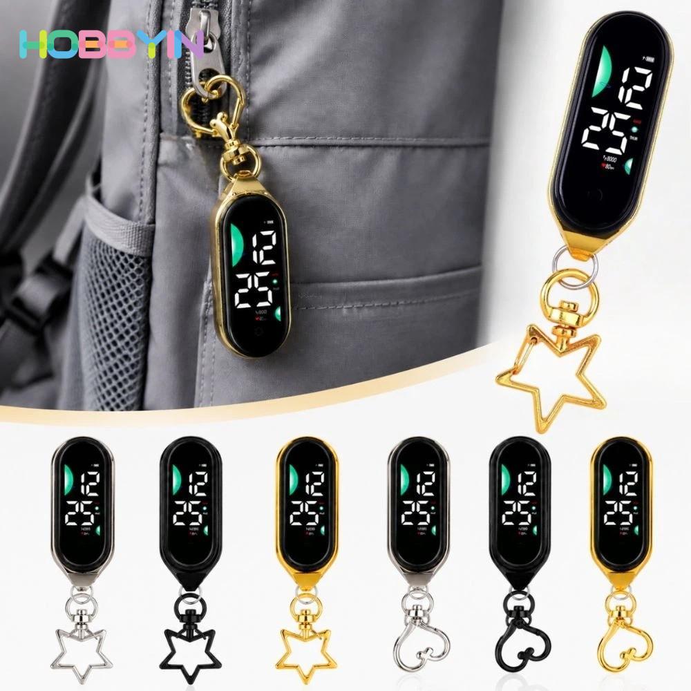 Đồng hồ treo điện tử HOBBYIN, Đồng hồ bỏ túi hiển thị kỹ thuật số chống nước, Đồng hồ bỏ túi phát sáng LED sáng tạo cho trẻ em Người lớn