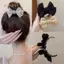 PNPIA- Mới Thanh Lịch Nơ Thuốc Đầu Kẹp Tính Khí Hàn Quốc Kẹp Tóc Nữ Đuôi Ngựa Kẹp Bím Tóc Thời Trang Mũ Đội Đầu