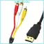 Cáp AV GODD Plug and Play Cáp HDTV sang 3RCA để truyền tín hiệu tốc độ cao Dễ sử dụng Thiết kế Bộ phát tín hiệu