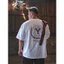 Hàng sẵn có Tay Ngắn Y Tấm Sắt In Hình Thể Thao Và Thể Dục Châu Âu Và Châu Mỹ Unisex Rời Cổ Tròn Mới Áo Thun