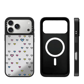 Ốp điện thoại cứng hình trái tim tình yêu dâu tây từ tính cho iPhone 17 Pro Max 17 Air 16 Plus 15 14 13 12 11 Vỏ chống sốc