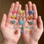 Shuling Dễ Thương Phong Cách Đại Dương Nhiều Màu Sắc Cá Thủy Tinh Mặt Dây Chuyền Vòng Cổ Với Trái Tim Mở Vòng Charm Niche Cổ Trang Trí
