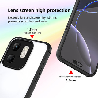 Áp dụng cho Oppo Reno15 F CPH2801 Reno15 FS RENO15F CPH2801 Vỏ điện thoại vỏ mềm bảo vệ đệm khí bốn góc trong suốt cao cấp
