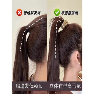 Dây Cao Su Đơn Giản Dây Buộc Tóc Nữ Không Làm Tổn Thương Tóc Độ Đàn Hồi Cao Bền Dây Buộc Tóc Đầu Bóng Chuyên Dụng Phong Cách Hàn Quốc Không Khí Cảm Giác 5.24 LWHE