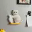 {BUDDI} Thiết kế mèo Acrylic Bình nhỏ Nam châm Máy đánh trứng Giá đỡ dễ thương Trang trí nhà bếp Phụ kiện chậu cây tủ lạnh độc đáo {buddingenergy}