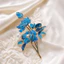 WEETW Cloisonne Trâm Cài, Phong Cách Nhẹ Hoa Mẫu Đơn Sang Trọng Corsages, Tính Khí Ngọc Trai Quần Áo Phụ Kiện Hoa Thanh Lịch Huy Hiệu Pin Phụ Kiện Thời Trang Nữ