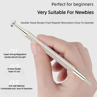 Miss Gooey Nail Art 2 trong 1 Mắt Mèo Bút Nam Châm Hai Đầu Mạnh Mẽ Đa Năng Nam Châm Mắt Mèo Dụng Cụ Làm Móng Tay Cho Tiệm Làm Móng Tay