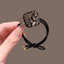 MAUROPOLI Nhẹ Sang Trọng Vuông Champagne Kim Cương Dây Buộc Tóc Cảm Giác Cao Cấp Phù Hợp Với Dây Buộc Tóc Co Giãn Sang Trọng