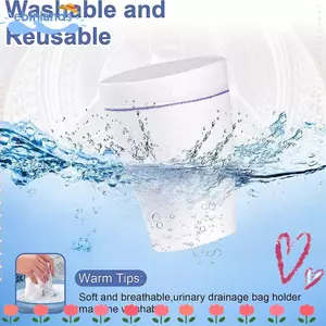 Tay áo ống thông EBINLANDS, Túi đựng ống thông đựng túi đựng ống thông, Túi đựng ống thông chăm sóc bệnh nhân bền bỉ có thể giặt được Vỏ bọc túi thoát nước không tự chủ