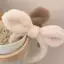 MYPANDA Mùa Đông Mới Sang Trọng Tai Thỏ Dây Buộc Tóc Vòng Cho Nữ Co Giãn Tóc Vòng Bé Gái Phụ Kiện Tóc Mũ Nón.