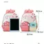 Balo Mầm Non hoạ tiết nấm và các con vật đáng yêu cho bé 2-6 tuổi size 33*27*12cm -Kimbunshop24