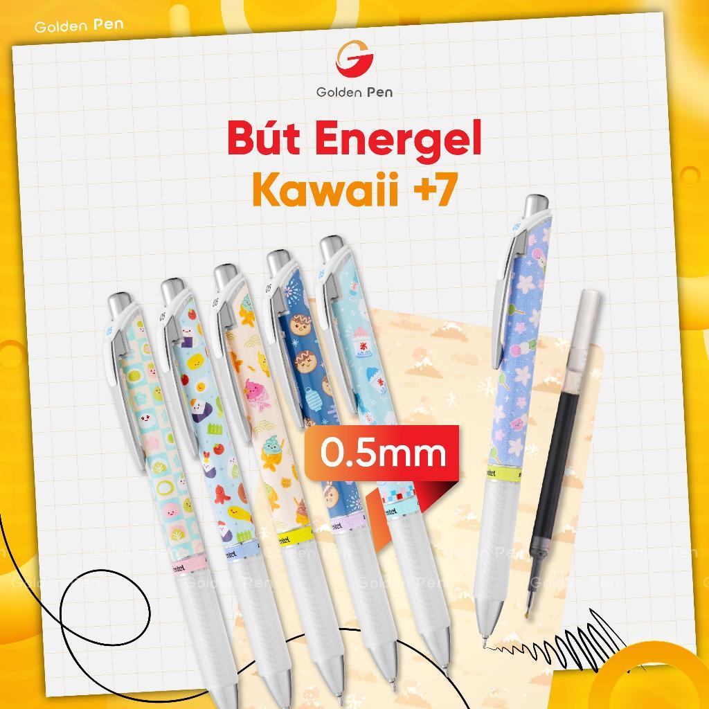 Bút gel Pentel Energel Kawaii BLN75KW mực viết mượt nhanh khô không lem bền màu
