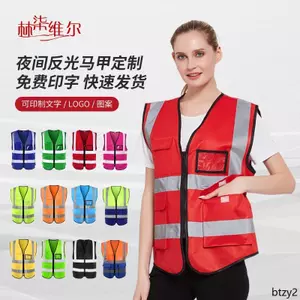 In Nhiều Túi Phản Quang Vest An Toàn Vest Xây Dựng Giao Thông Kỹ Thuật Xây Dựng Công Trường Xanh Phản Quang