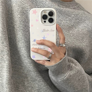 Ốp Lưng IPhone 13 15 11 17 16 12 14 ProMax  Ngôi Sao Nhũ Vàng Trái Tim 7 8Plus XR X XS Max