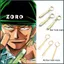SQ 3 Cái / bộ Một Mảnh Roronoa Zoro Cùng Phong Cách Bông Tai Nam Cá Tính Trang Sức Không Lỗ Tai Kẹp Tai Vàng Móc Tai