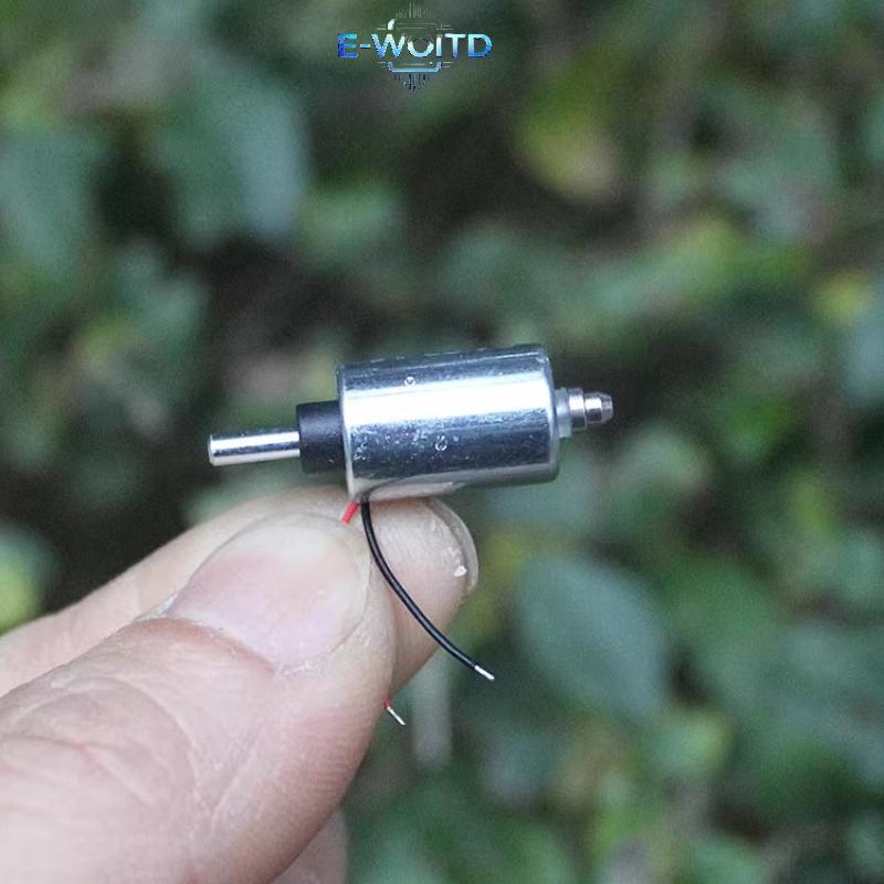 E-WOITD 1 Cái DIY Vân Tay Lo DC 7.4V 9V 12V Mini Tròn 10MM Xi Lanh Hút Đẩy-Pull Loại Tuyến Tính Từ Điện Từ E-WOITD