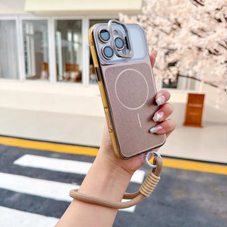 Ốp điện thoại cao cấp có giá đỡ mạ điện, thích hợp cho iPhone 17 Pro Max, 16, 15, 14, 13, 12, 11. Vỏ bảo vệ điện thoại sành điệu