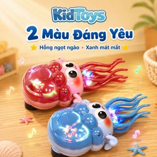 Bạch Tuộc Nhảy Múa KidToys Có Đèn Nhạc - Tự Động Chuyển Hướng Khi Gặp Vật Cản