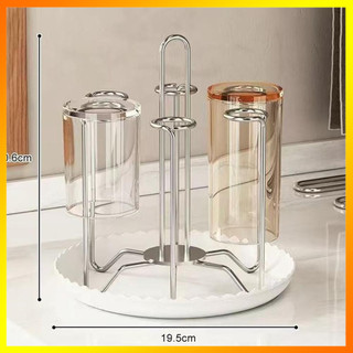 Thép không gỉ Mặt Bàn Cốc Tổ Chức Chắc Chắn Thép Không Gỉ Giá Đỡ Cốc Nhỏ Gọn Thoát Nước Uống Kính Giá Cho Trà Bàn Ăn Khu Vực Thức Ăn