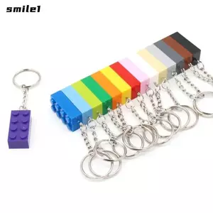 Móc chìa khóa gạch SMILE, Đồ chơi giáo dục Móc khóa gạch DIY đầy màu sắc, Đồ chơi xây dựng vui nhộn Đồ chơi khối xây dựng
