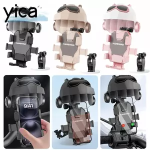 Thiết kế mũ bảo hiểm YICA Giá đỡ điện thoại, Kẹp an toàn xoay 360 Giá đỡ điện thoại xe máy, Tay cầm chống mưa đa năng Giá đỡ điện thoại Xe máy