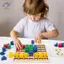 HFTOY Gỗ Sáng Tạo Blos Xếp Hình Trẻ Em Montessori Màu Sắc Phù Hợp Với Giáo Dục Sớm Đồ Chơi Giáo Dục Trẻ Em Trò Chơi Trí Thông Minh ~