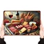 CIFbuy Ham Pig Dấu hiệu kim loại Thanh cổ điển Trang trí tường 8x12 Inch Tín hiệu