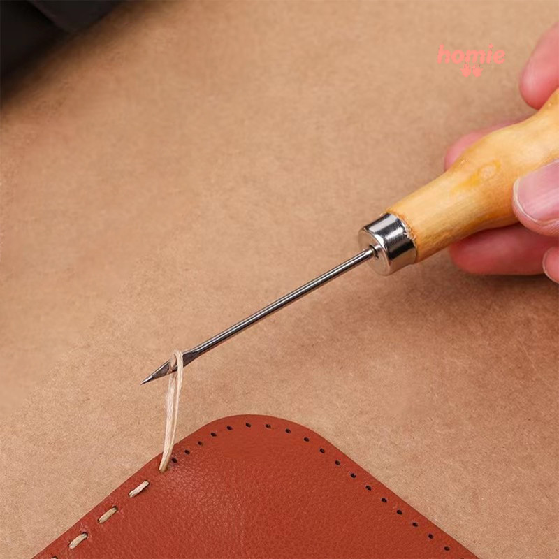 ✨Homie✨Dụng cụ đục lỗ bằng gỗ 2mm, dùi đục lỗ, dụng cụ may vá da DIY, dụng cụ khâu túi, dụng cụ làm giày thủ công.