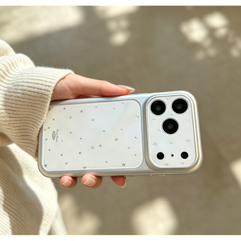 Ốp lưng iPhone họa tiết ngôi sao cao cấp phù hợp cho iPhone 17 Pro Max, 17, 16, 15, 14, 13, 12, 11, làm vỏ bảo vệ chống rơi