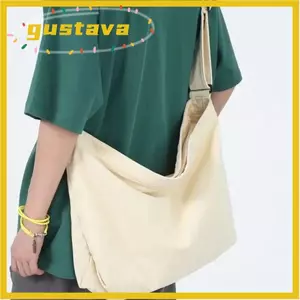 Túi đeo vai GUSTAVA, Túi vải đa năng, Túi Tote du lịch sức chứa lớn kiểu cổ điển dành cho nam giới